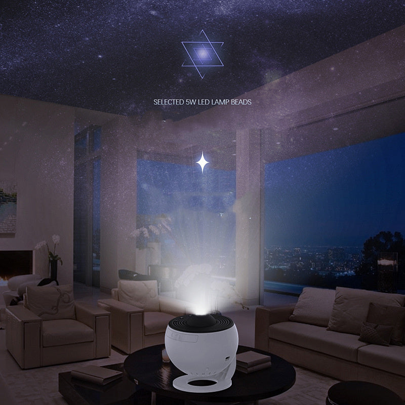 Night Light Galaxy Projector 360 Rotate Planetarium Lamp For Kids Bedroom.