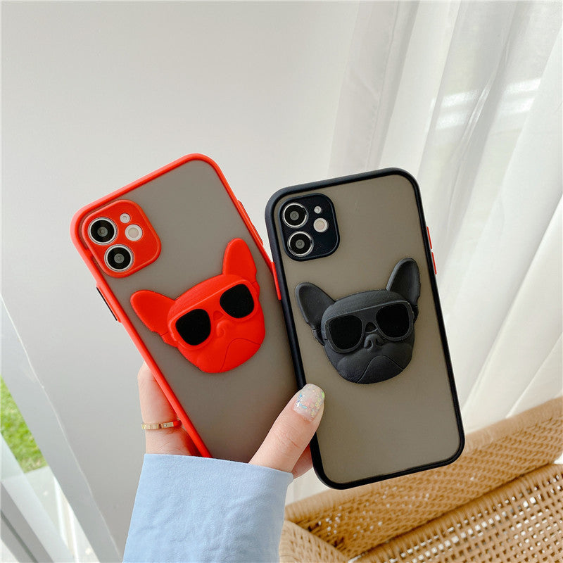 Cool French Dog Skin Feeling Phone Case.