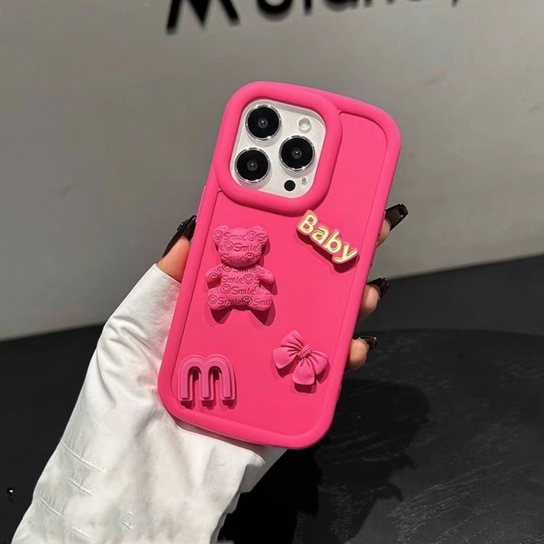 Pink Bear Phone Case.