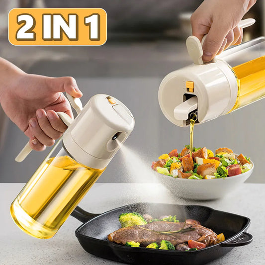 2 In 1  Cooking Oil Sprayer /Dispenser For Kitchen Baking Oil Or Mister Vinegar Bottle