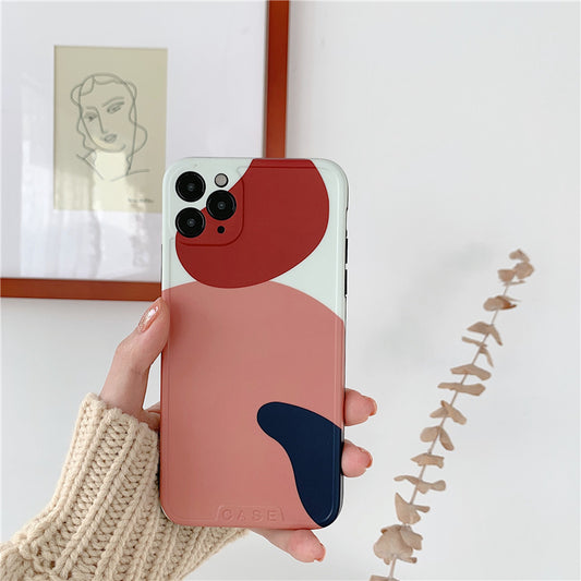 Milky Color Block Phone Case.