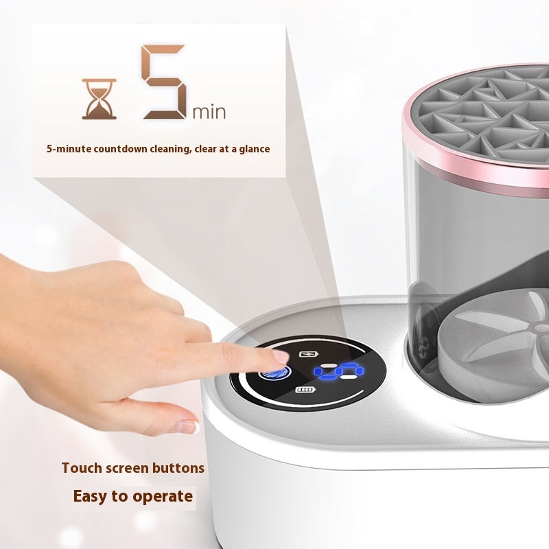 Rechargeable Automatic Makeup Brush Cleaning Stand Device