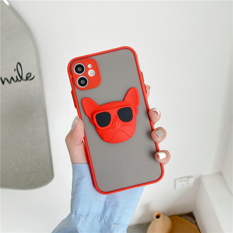 Cool French Dog Skin Feeling Phone Case.