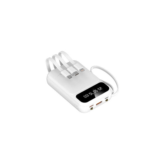 Multi-Cable  Mini Power Bank With Large Power Capacity.