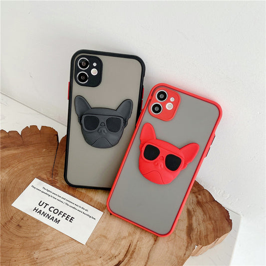 Cool French Dog Skin Feeling Phone Case.