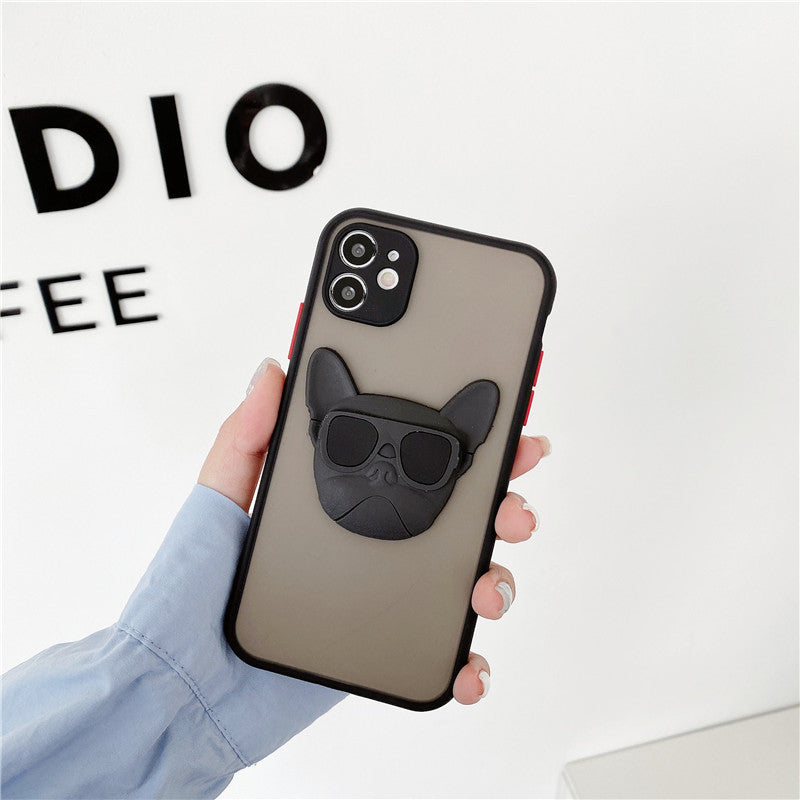 Cool French Dog Skin Feeling Phone Case.