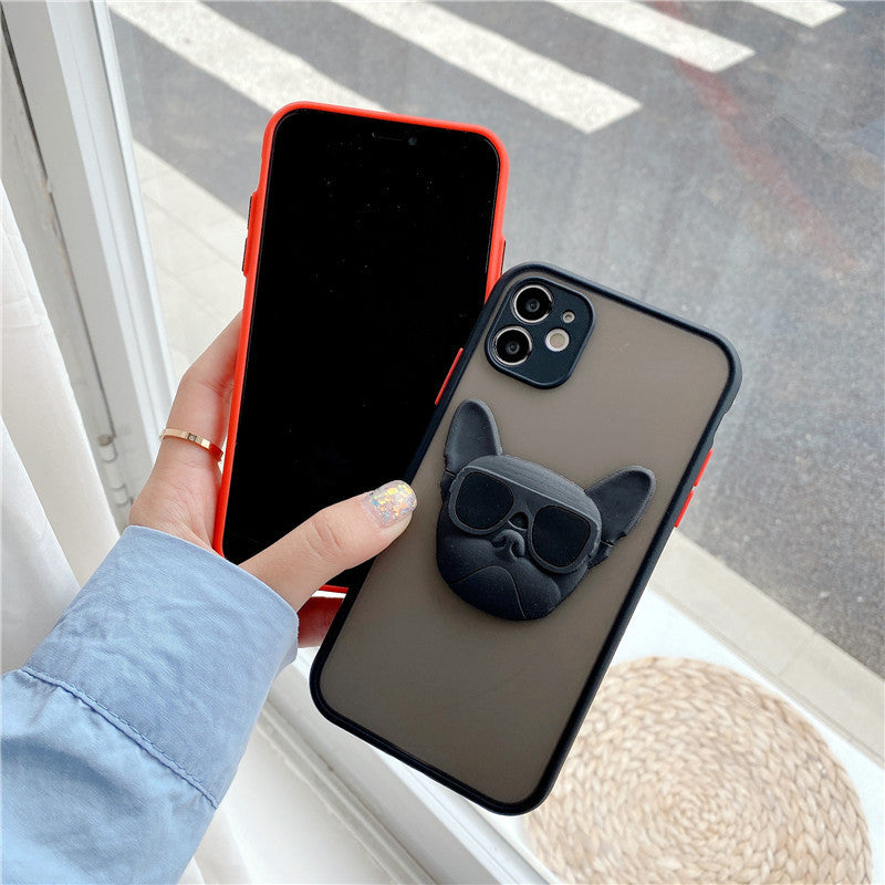 Cool French Dog Skin Feeling Phone Case.